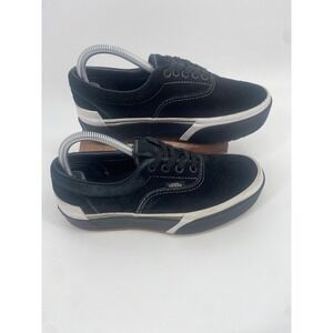 Vans Era Stacked Black Suede Platform Sneakers Womens 8 Mens 6.5 VN0A4BTOVYV